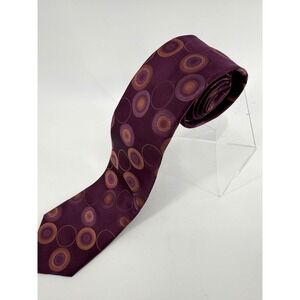 Ted Baker London Necktie Mens Silk Purple Imported Classy Geometric Luxury